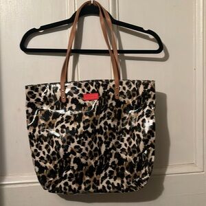 Bath and Body Works cheetah print zip top bag